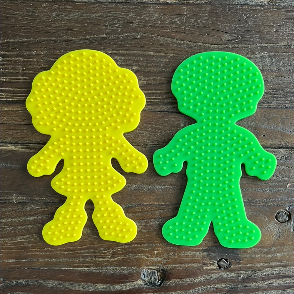 Colorful Kids Silhouette Perler Board Set